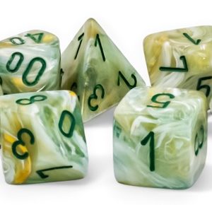 Marble: Mega-hedral Green/dark green 7-Die Set