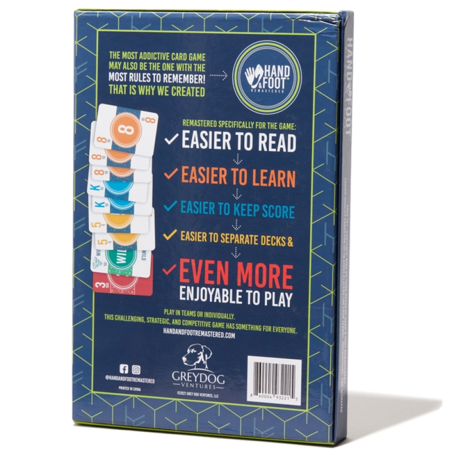 Hand & Foot Remastered Card Game Team Play Edition - Image 3