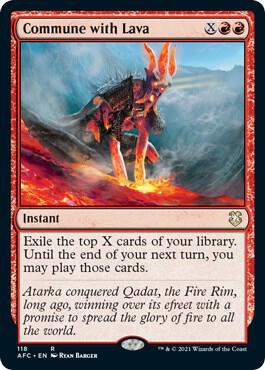Commune with Lava [Commander: Adventures in the Forgotten Realms]