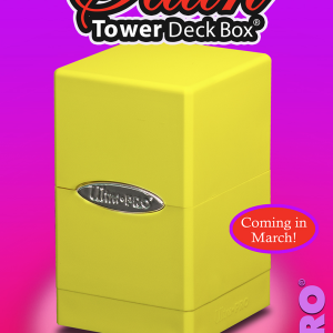 Satin Tower Deck Box: Yellow