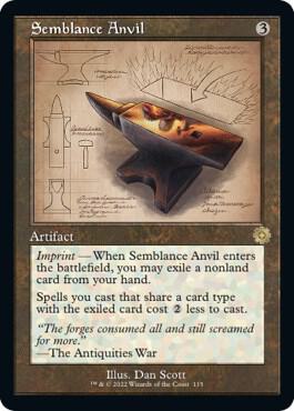 Semblance Anvil (Schematic) [The Brothers' War: Retro Frame Artifacts]