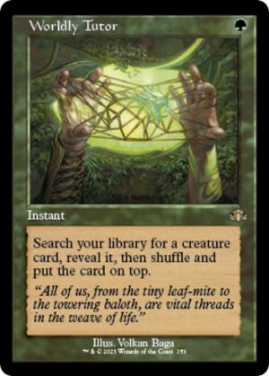Worldly Tutor (Retro Frame) [Dominaria Remastered]