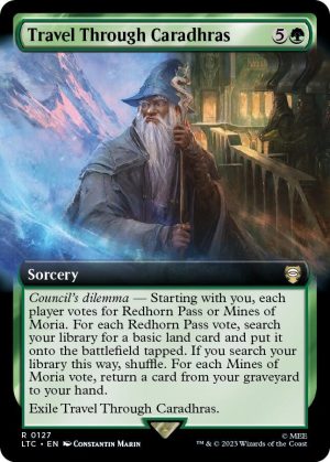 Travel Through Caradhras (Extended Art) [Commander: The Lord of the Rings: Tales of Middle-earth]