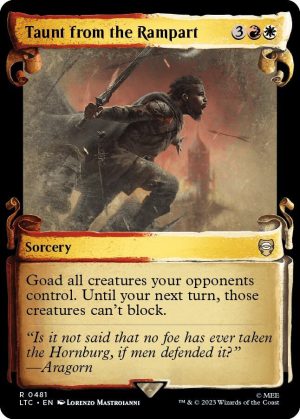 Taunt from the Rampart (Showcase Scrolls) [Commander: The Lord of the Rings: Tales of Middle-earth]