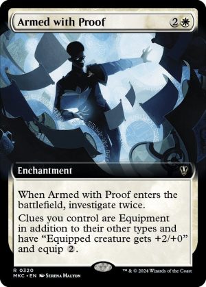 Armed with Proof (Extended Art) [Commander: Murders at Karlov Manor]