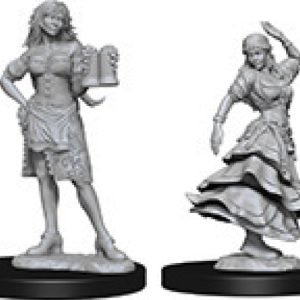 Pathfinder Deep Cuts Unpainted Miniatures: W04 Bartender/Dancing Girl