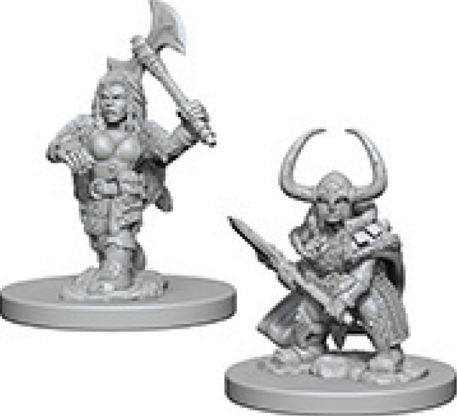 Dungeons & Dragons: Nolzur's Marvelous Unpainted Miniatures - W04 Dwarf Female Barbarian