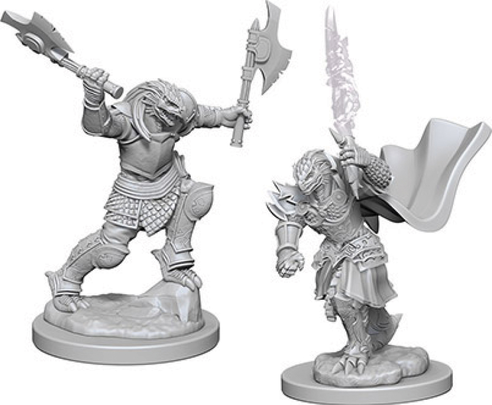 Dungeons & Dragons: Nolzur's Marvelous Unpainted Miniatures - W04 Dragonborn Female Fighter