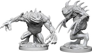 Dungeons & Dragons: Nolzur's Marvelous Unpainted Miniatures - W05 Grey Slaad & Death Slaad