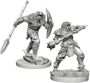 Dungeons & Dragons&colon; Nolzur's Marvelous Unpainted Miniatures - W05 Dragonborn Male Fighter with Spear