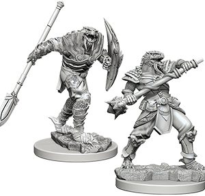 Dungeons & Dragons: Nolzur's Marvelous Unpainted Miniatures - W05 Dragonborn Male Fighter with Spear