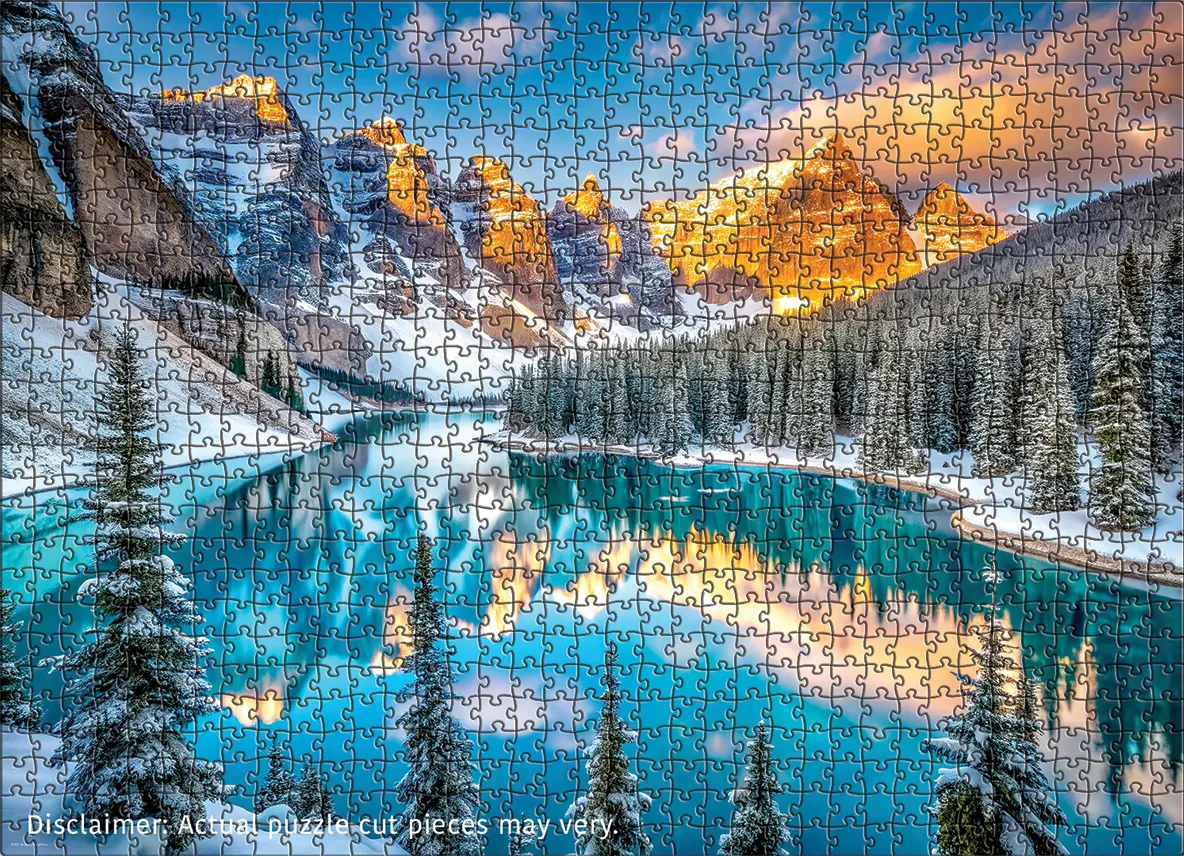 Lake Morraine in Winter - Image 3