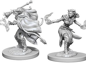 Dungeons & Dragons: Nolzur's Marvelous Unpainted Miniatures - W06 Female Tiefling Warlock