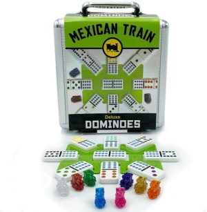 Mexican Train Dominoes (deluxe case)