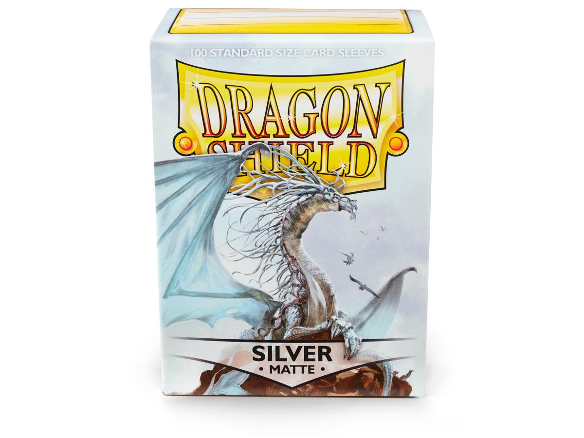 Dragon Shields: (100) Matte Silver (DISPLAY 10) - Image 2