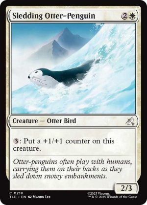 Sledding Otter-Penguin (0218) [Avatar: The Last Airbender: Eternal-Legal]