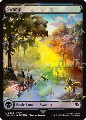 Swamp (Chocobo Track Foil) [Commander: FINAL FANTASY]