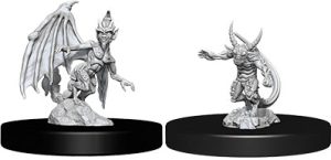 Dungeons & Dragons&colon; Nolzur's Marvelous Unpainted Miniatures - W09 Quasit & Imp