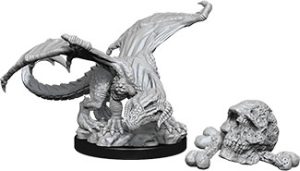Dungeons & Dragons&colon; Nolzur's Marvelous Unpainted Miniatures - W10 Black Dragon Wyrmling