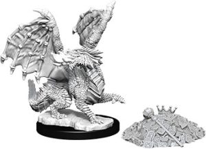 Dungeons & Dragons&colon; Nolzur's Marvelous Unpainted Miniatures - W10 Red Dragon Wyrmling