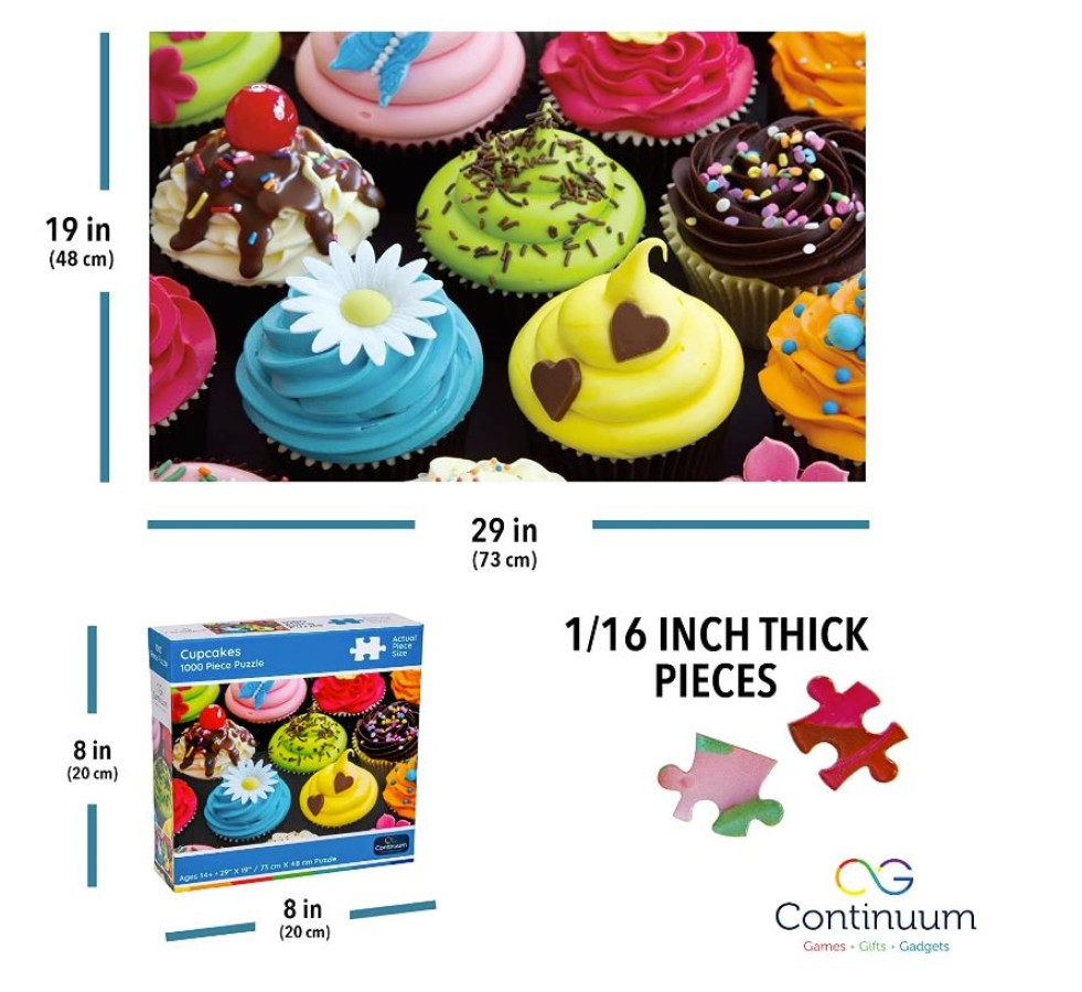 1000 Piece Puzzle - Cupcakes - Image 2