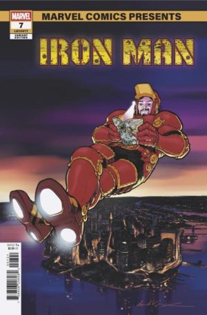 IRON MAN #7 DAVID LOPEZ MARVEL COMICS PRESENTS VARIANT [DOOM]