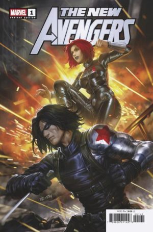 NEW AVENGERS #1 DERRICK CHEW BLACK WIDOW AND WINTER SOLDIER VARIANT A