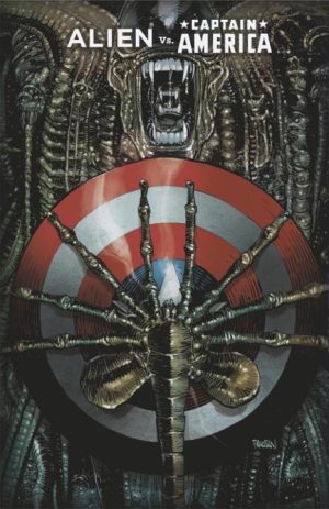 ALIEN VS. CAPTAIN AMERICA #1 DAN PANOSIAN FOIL VARIANT