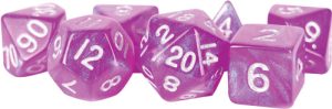 Stardust 16mm Acrylic Poly Dice Set: Purple (7)