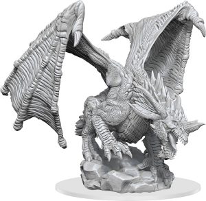 Dungeons & Dragons&colon; Nolzur's Marvelous Unpainted Miniatures - W15 Young Blue Dragon