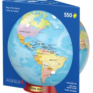 Map of the World Tin
