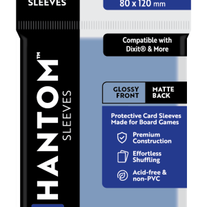 Phantom Sleeves: "Navy Size" (80mm x 120mm) - Gloss/Matte (50)