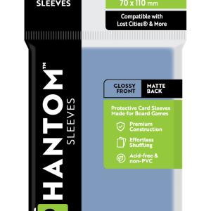 Phantom Sleeves: "Lime Size" (70mm x 110mm) - Gloss/Matte (50)