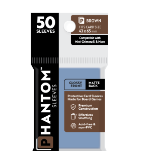 Phantom Sleeves: "Brown Size" (43mm x 65mm) - Gloss/Matte (50)