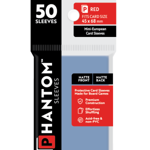 Phantom Sleeves: "Red Size" (45mm x 68mm) - Matte/Matte (50)