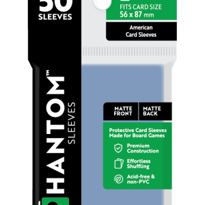 Phantom Sleeves: "Green Size" (56mm x 87mm) - Matte/Matte (50)