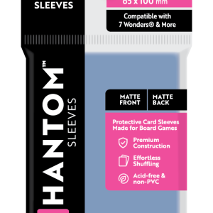 Phantom Sleeves: "Pink Size" (65mm x 100mm) - Matte/Matte (50)
