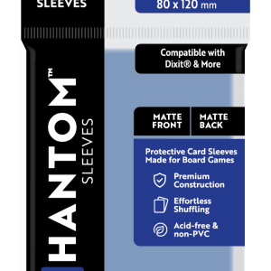 Phantom Sleeves: "Navy Size" (80mm x 120mm) - Matte/Matte (50)