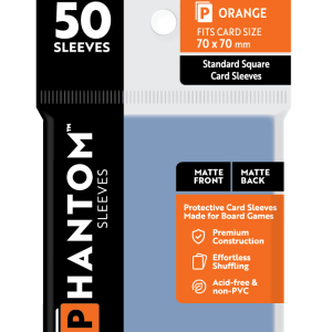 Phantom Sleeves: "Orange Size" (70mm x 70mm) - Matte/Matte (50)