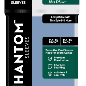 Phantom Sleeves: "Evergreen Size" (88mm x 125mm) - Matte/Matte (50)