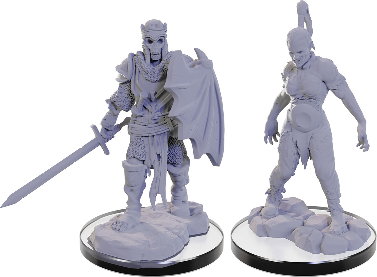 Pathfinder Deep Cuts Unpainted Miniatures: W22 Plague Zombie & Skeletal Champion - Image 3