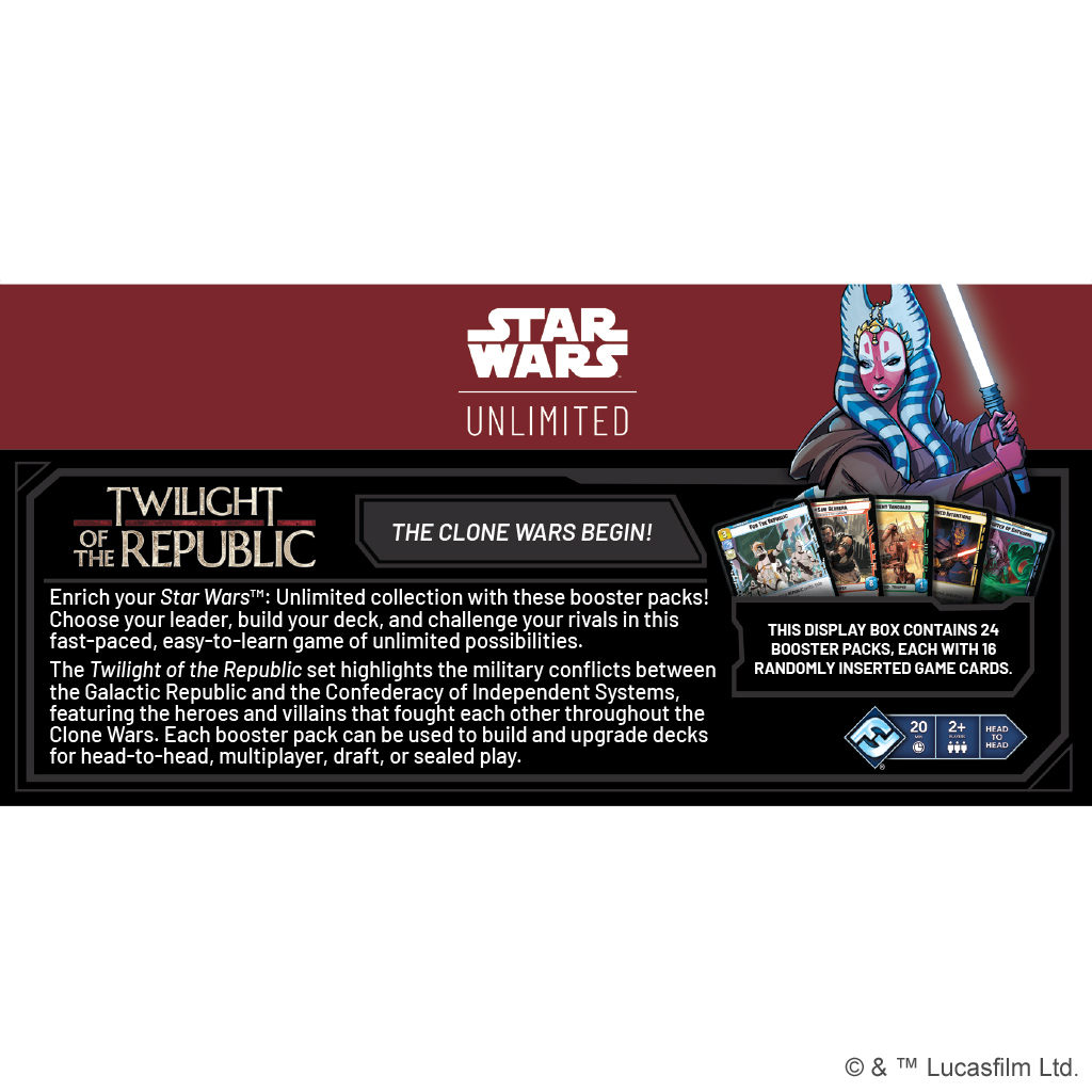 Star Wars: Unlimited – Twilight of the Republic: Booster Display - Image 4