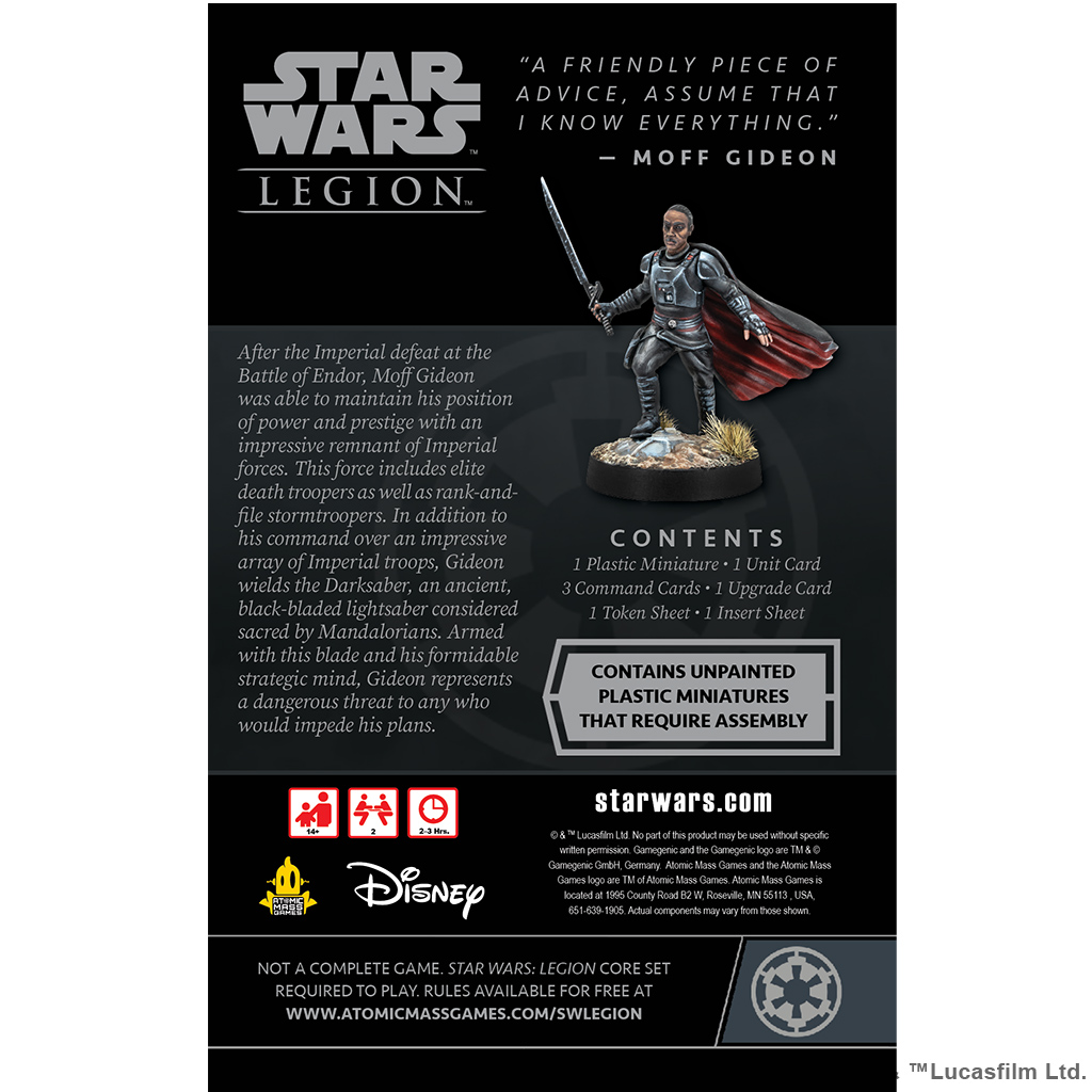 Star Wars: Legion - Moff Gideon Commander Expansion - Image 2