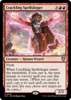 Crackling Spellslinger [Commander: Outlaws of Thunder Junction]