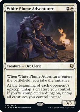 White Plume Adventurer [Commander Legends: Battle for Baldur's Gate]