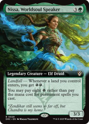 Nissa, Worldsoul Speaker (Extended Art) [Commander: Aetherdrift]