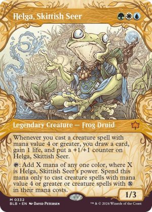 Helga, Skittish Seer (Showcase) [Bloomburrow]