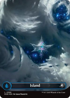 Island (0368) (Borderless) (Galaxy Foil) [Edge of Eternities]