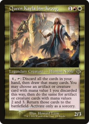 Queen Kayla bin-Kroog (Retro Frame) (BRO Bundle) [Unique and Miscellaneous Promos]