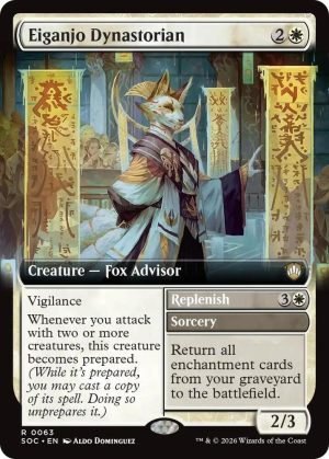 Eiganjo Dynastorian (Extended Art) [Commander: Secrets of Strixhaven]